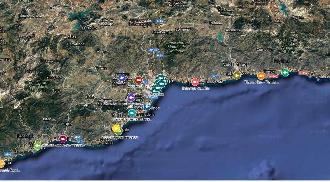 Tiendas de pesca en Andalucía